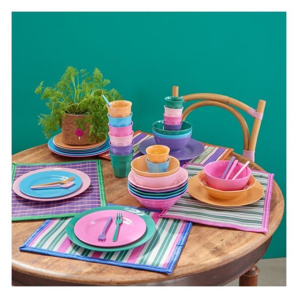 Melamin Yemek Tabağı - Koyu Pembe