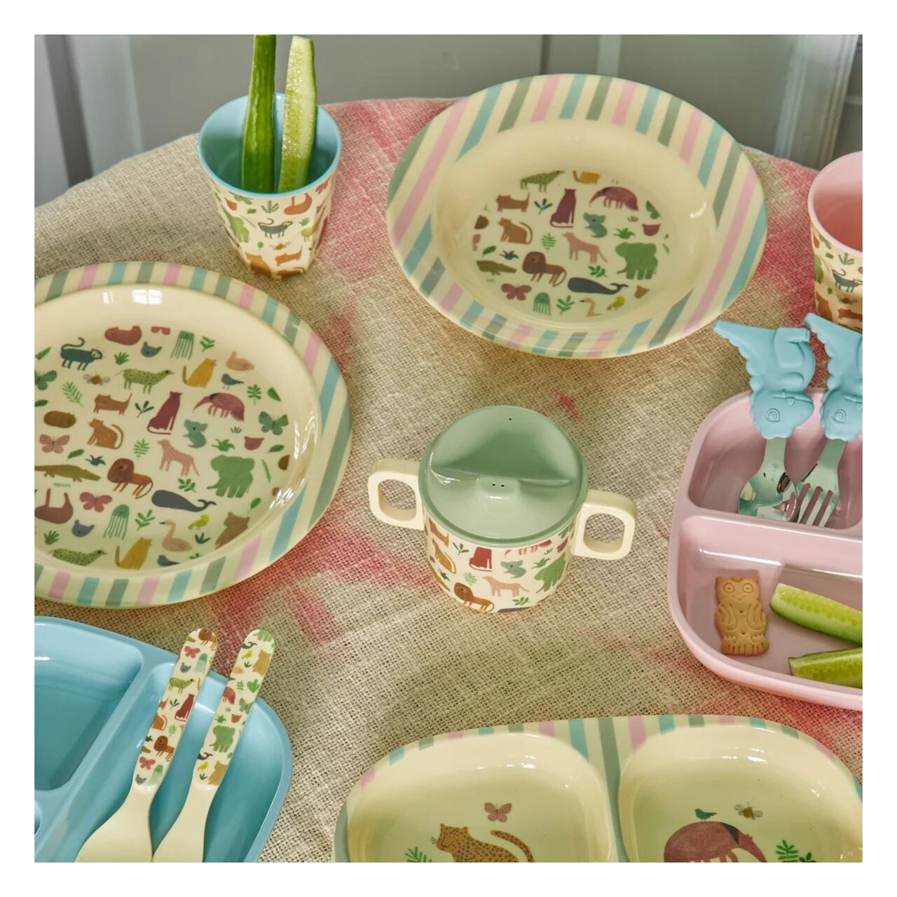 Melamin Çocuk Tabağı - Sweet Jungle