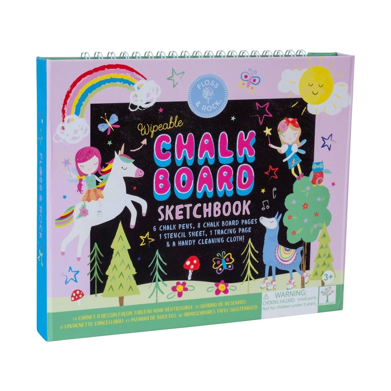 Floss Rock Chalk Board Eskiz Kitabı -Rainbow Fairy