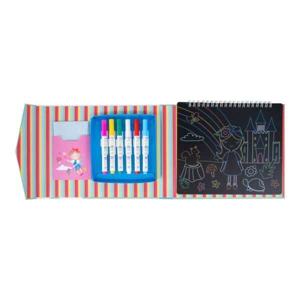 Floss Rock Chalk Board Eskiz Kitabı -Rainbow Fairy