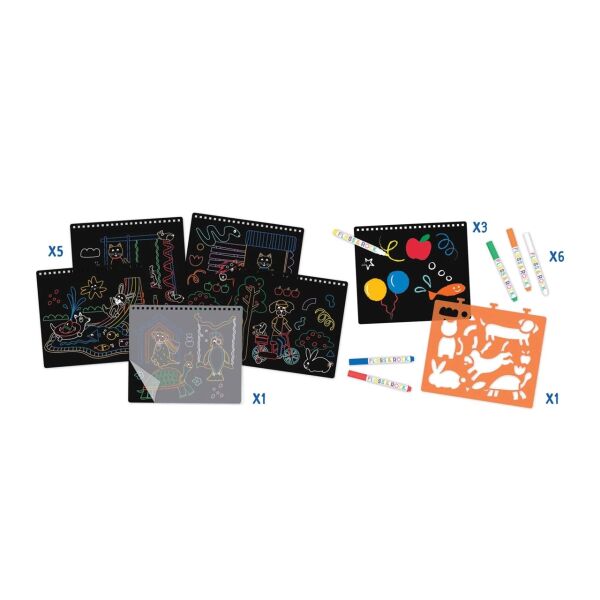 Floss Rock Chalk Board Eskiz Kitabı - Pets