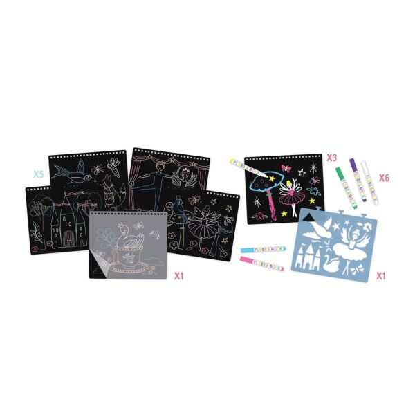 Floss Rock Chalk Board Eskiz Kitabı - Enchanted