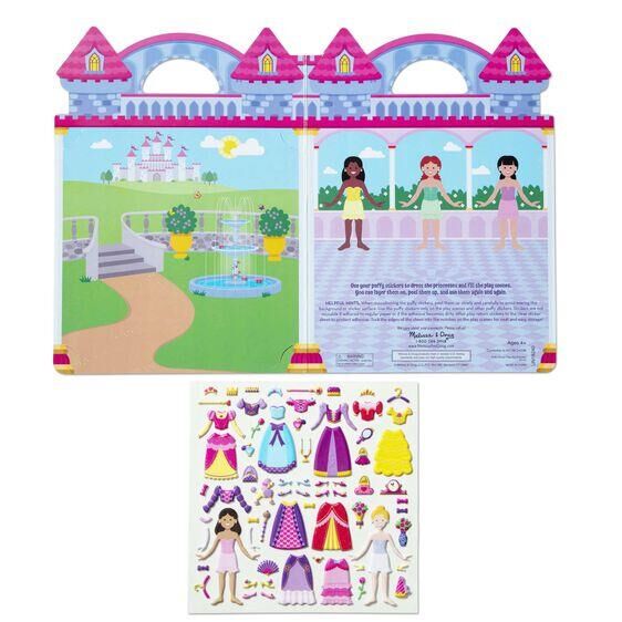 Melissa&Doug Kabartmalı Tak Çıkar Seti - Prenses