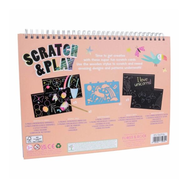 Floss Rock Scratch & Play Aktivite Kitabı-Fantasy