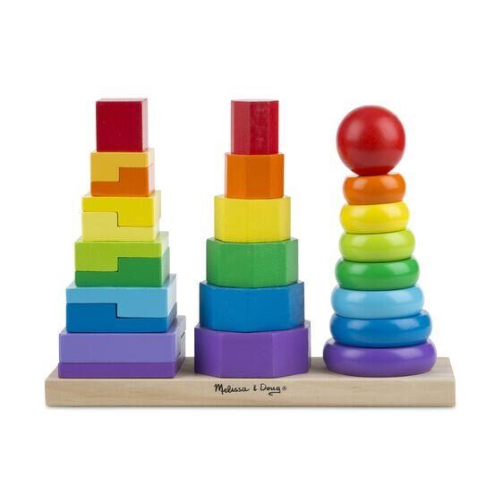 Melissa & Doug Ahşap Geometrik Kuleler