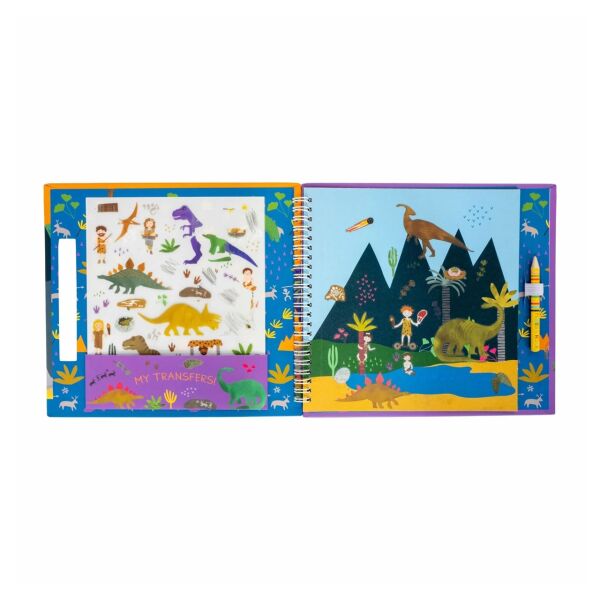 Floss Rock Transfer Fun Aktivite Kitabı -Dino