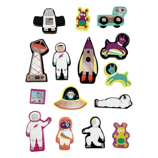 Floss Rock Ahşap Figürlü Oyun Kutuları - Space