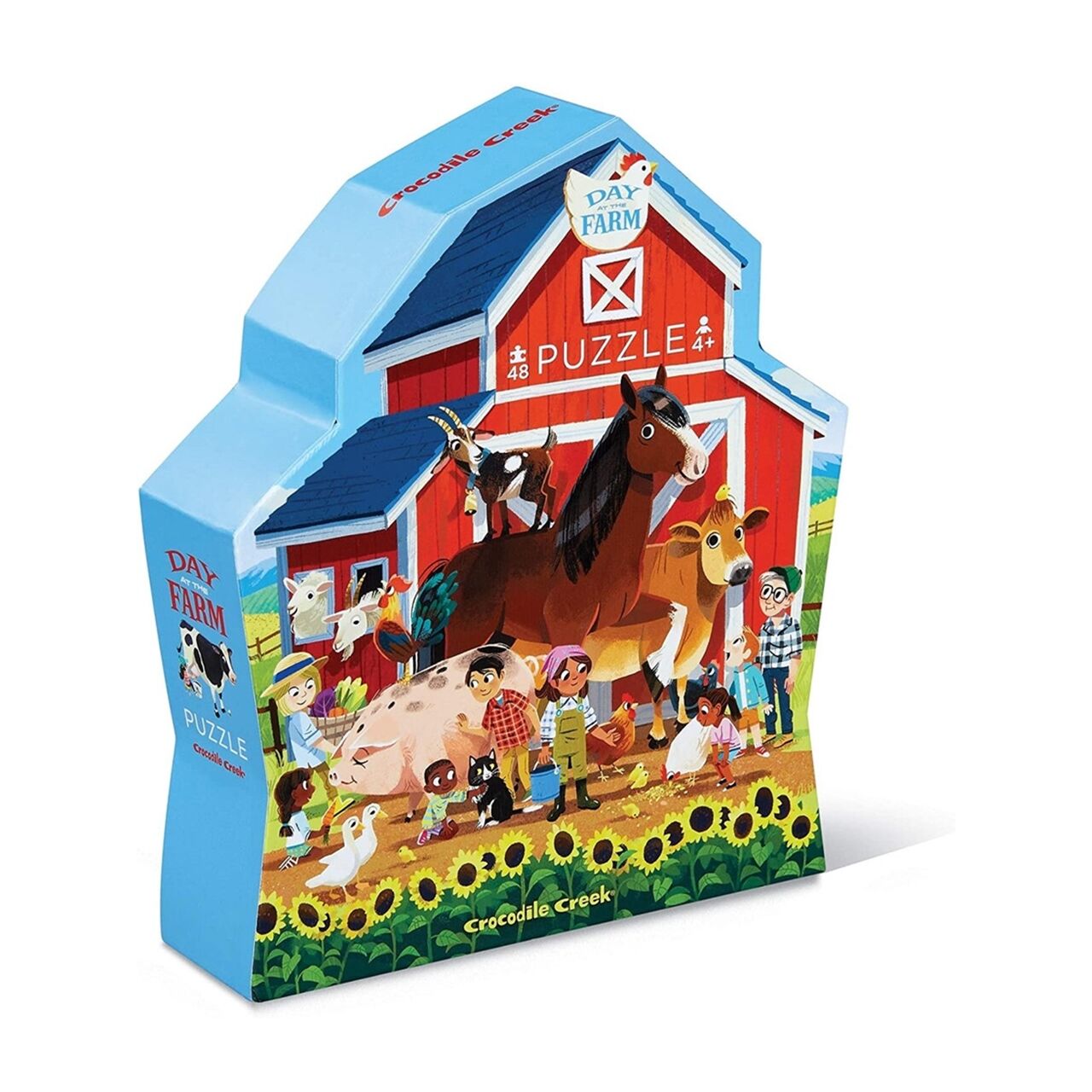 Crocodile Creek Dekoratif Puzzle 48 Parça -Çiftlik