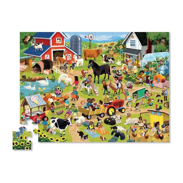 Crocodile Creek Dekoratif Puzzle 48 Parça -Çiftlik