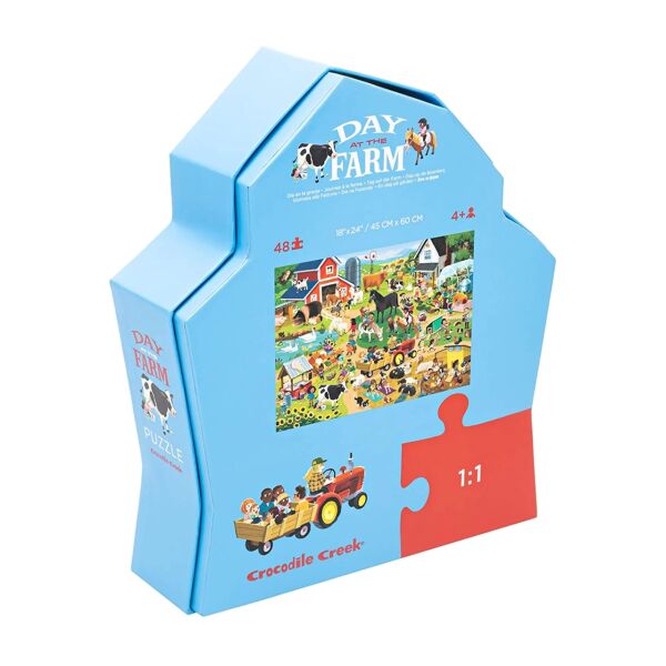 Crocodile Creek Dekoratif Puzzle 48 Parça -Çiftlik