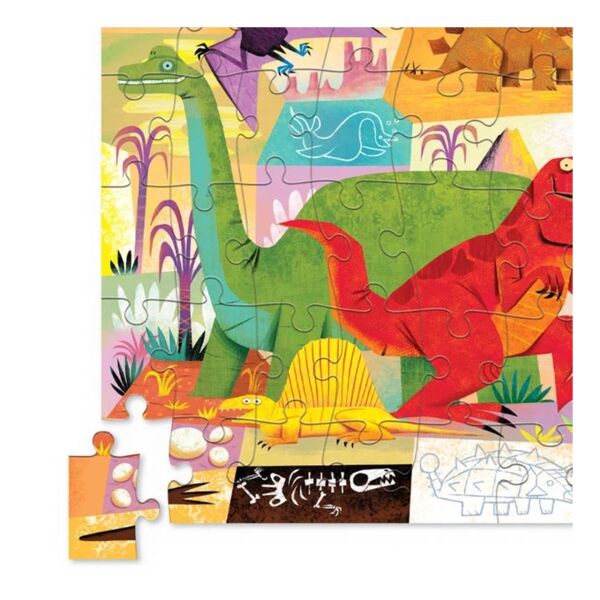 Crocodile Creek Metal Kutu Puzzle 50 Parça - Dino