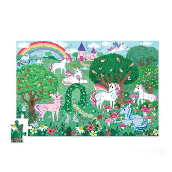 Crocodile Creek Metal Kutu Puzzle 50 Parça-Unicorn