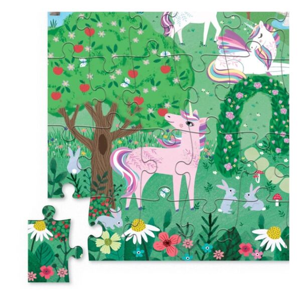 Crocodile Creek Metal Kutu Puzzle 50 Parça-Unicorn