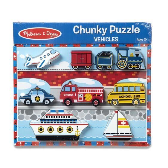 Melissa & Doug Ahşap Tombul Yapboz - Araçlar