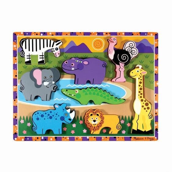 Melissa & Doug Ahşap Tombul Yapboz - Safari
