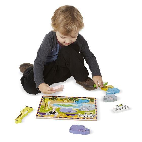 Melissa & Doug Ahşap Tombul Yapboz - Safari