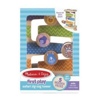 Melissa & Doug Ahşap Safari Zig-Zag Kule