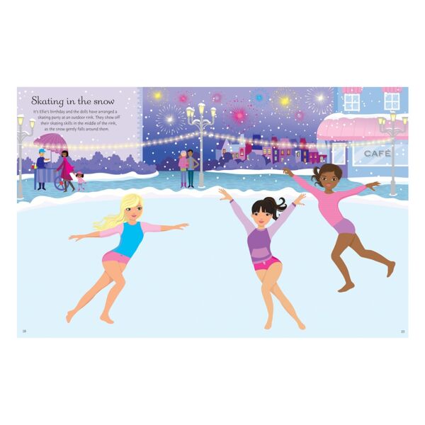 Sticker Dolly Dressing Ice Skaters