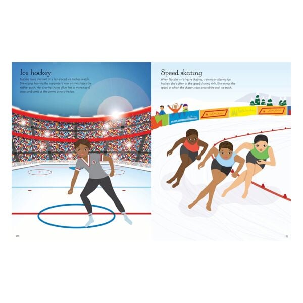 Sticker Dolly Dressing Ice Skaters