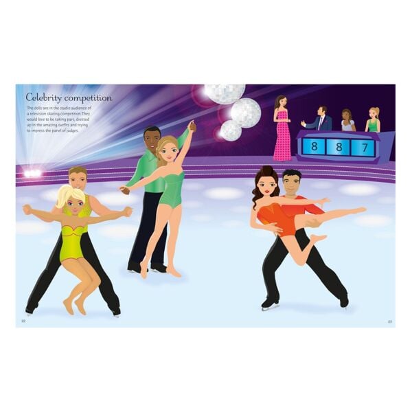 Sticker Dolly Dressing Ice Skaters