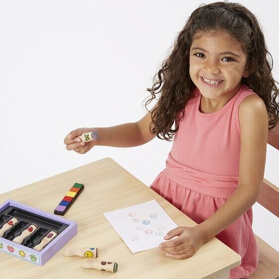 Melissa & Doug Ahşap Baskı Seti -Mutlu Yüzler