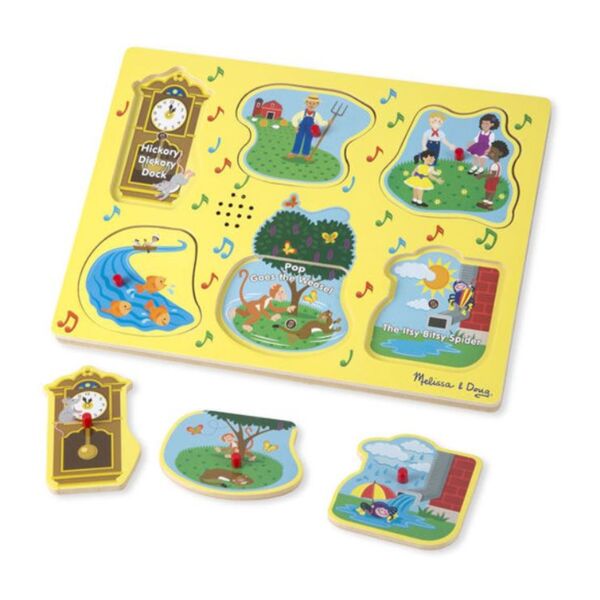 Ahşap Sesli Yapboz - Çocuk Şarkıları 1