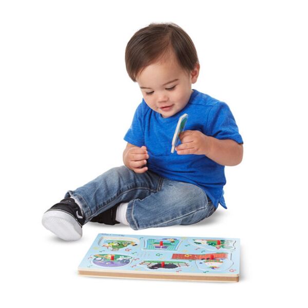 Ahşap Sesli Yapboz - Çocuk Şarkıları 2