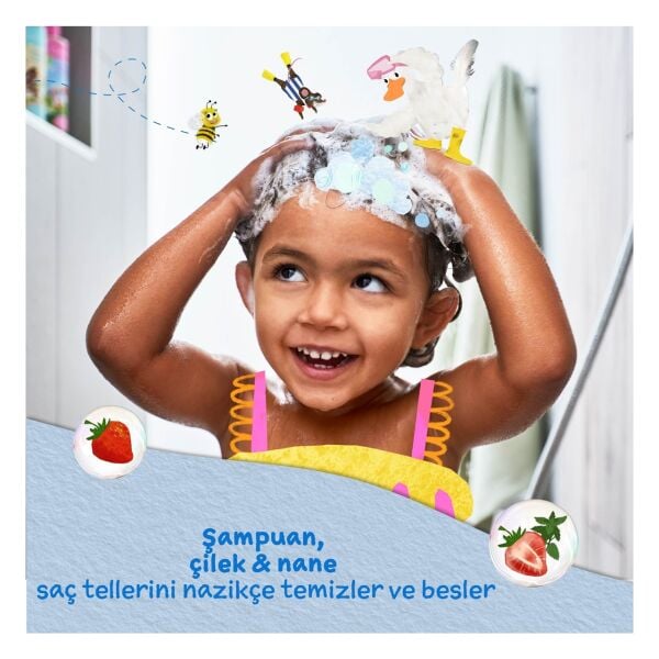 Çilek ve Organik Nane Özlü Şampuan 250ml