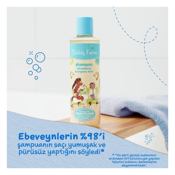 Çilek ve Organik Nane Özlü Şampuan 250ml