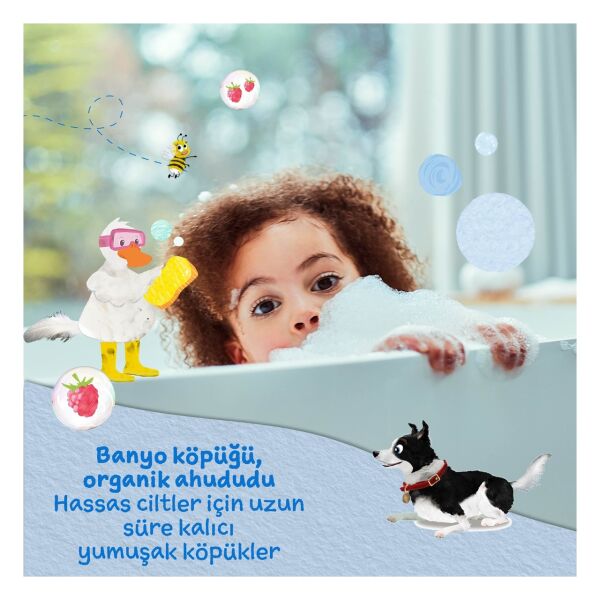 Organik Ahududu Özlü Banyo Köpüğü 250ml