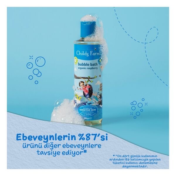 Organik Ahududu Özlü Banyo Köpüğü 250ml