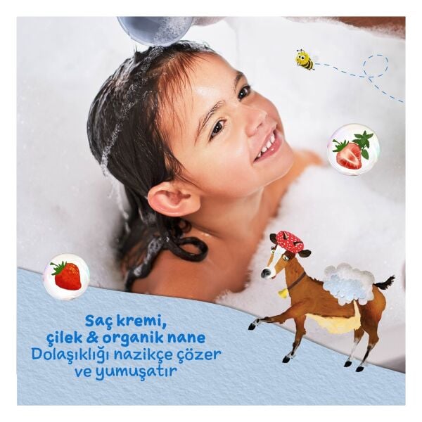 Çilek ve Organik Nane Özlü Saç Kremi 250ml
