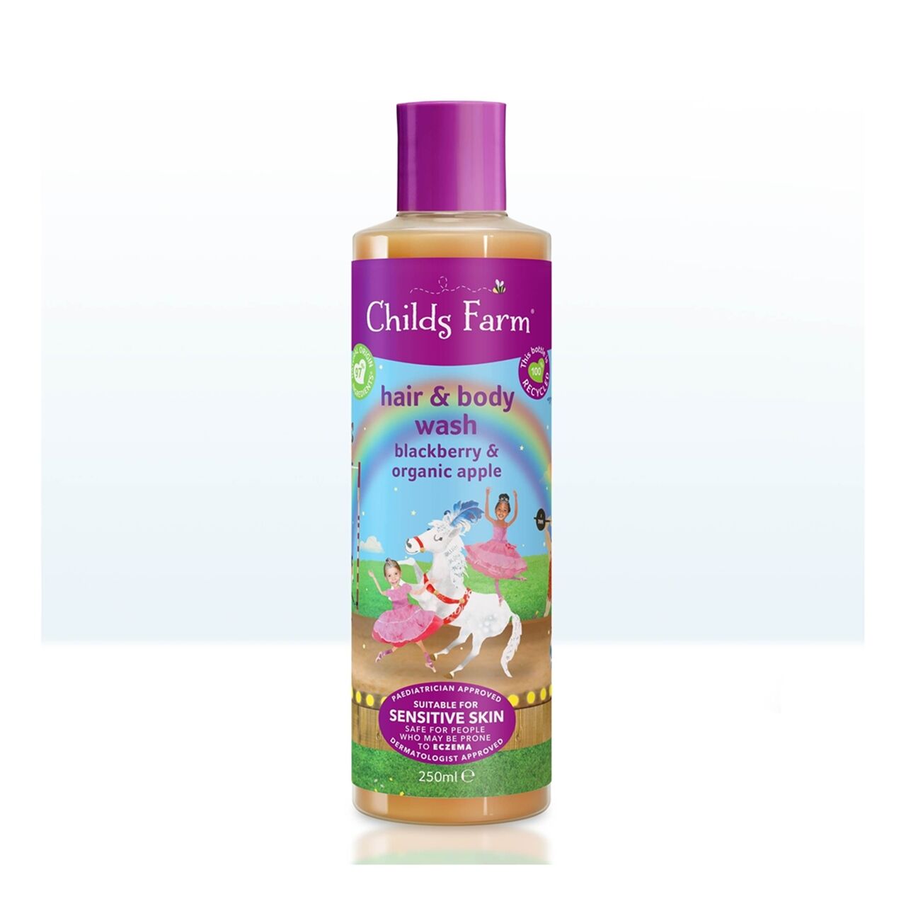 Böğürtlen ve Organik Elma Özlü Saç ve Vücut Şampua