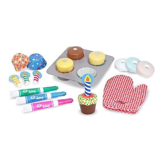 Melissa & Doug Ahşap Cupcake Seti