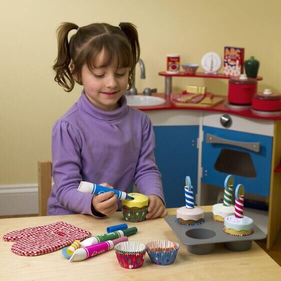 Melissa & Doug Ahşap Cupcake Seti