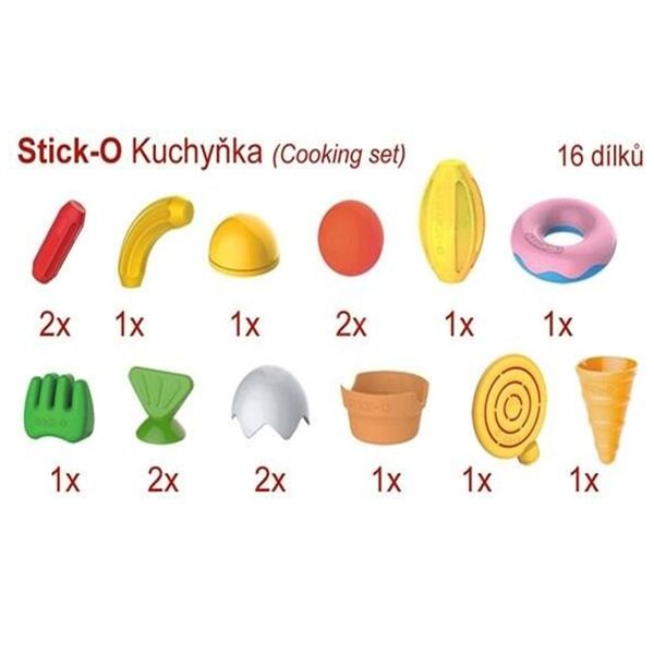 Stick-O Mıknatıslı Yemek Seti 16 Parça