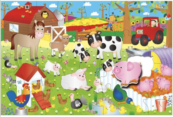 Galt Çiftlik Dev Yer Yapbozu - 30 Parça