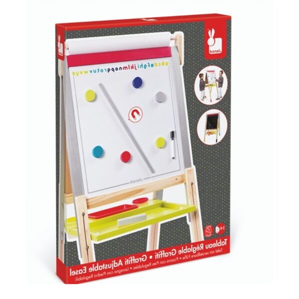 Janod Table Reglable Graffiti - 58x65x126cm