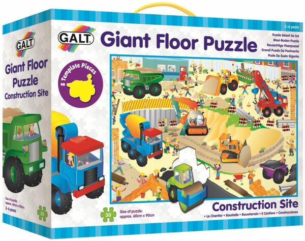 Galt İnşaat Dev Yer Yapbozu - 30 Parça