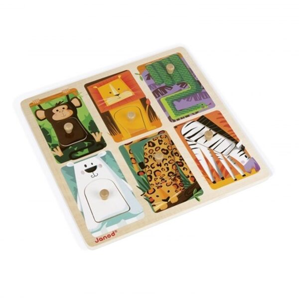 Janod Hissedilebilir Puzzle - Animals