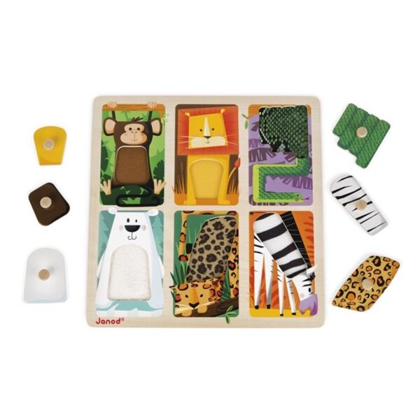 Janod Hissedilebilir Puzzle - Animals