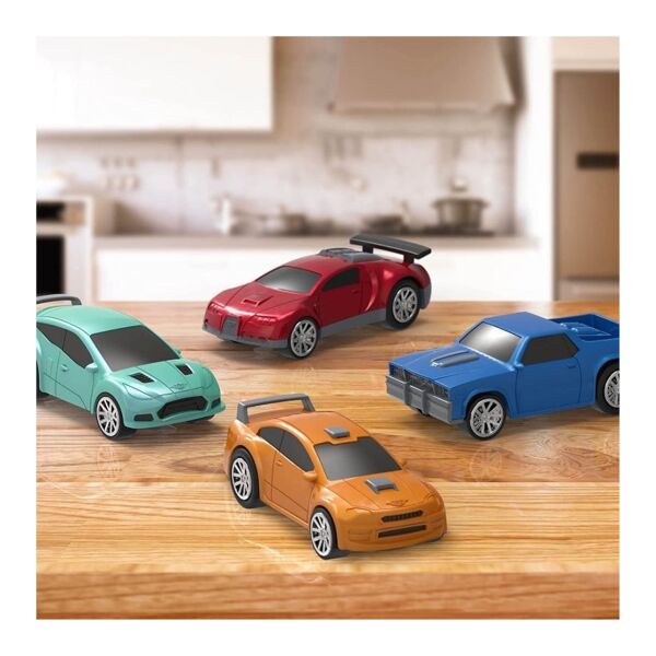 Driven 4'lü Çek Bırak Araba Seti - Turkuaz, Turunc
