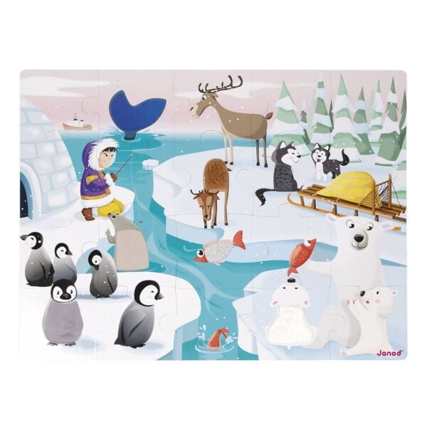 Janod Hissedilebilir Puzzle-Life On The Ice