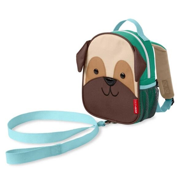 Emniyet Kemerli Sırt Çantası - Pug Köpek
