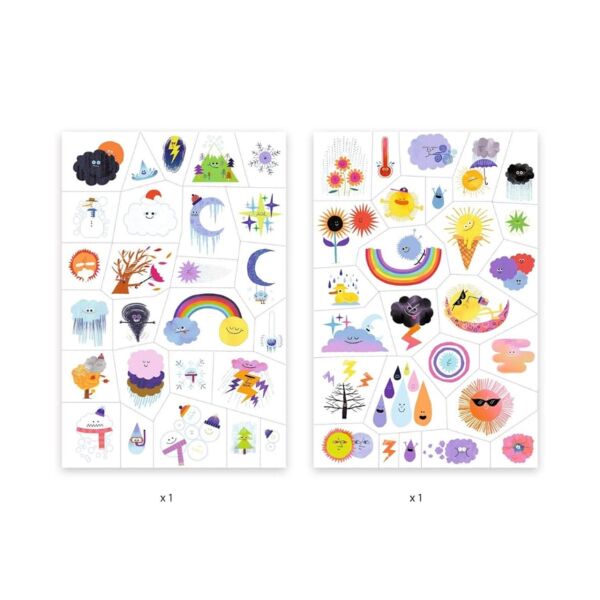 Djeco Dövme - Weather Emojis