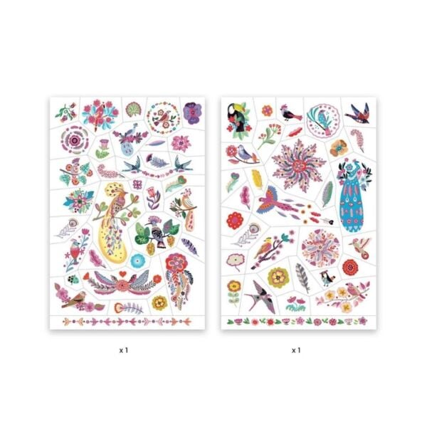 Djeco Dövme - Bright Birds