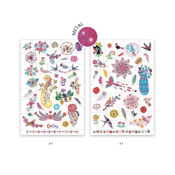 Djeco Dövme - Bright Birds