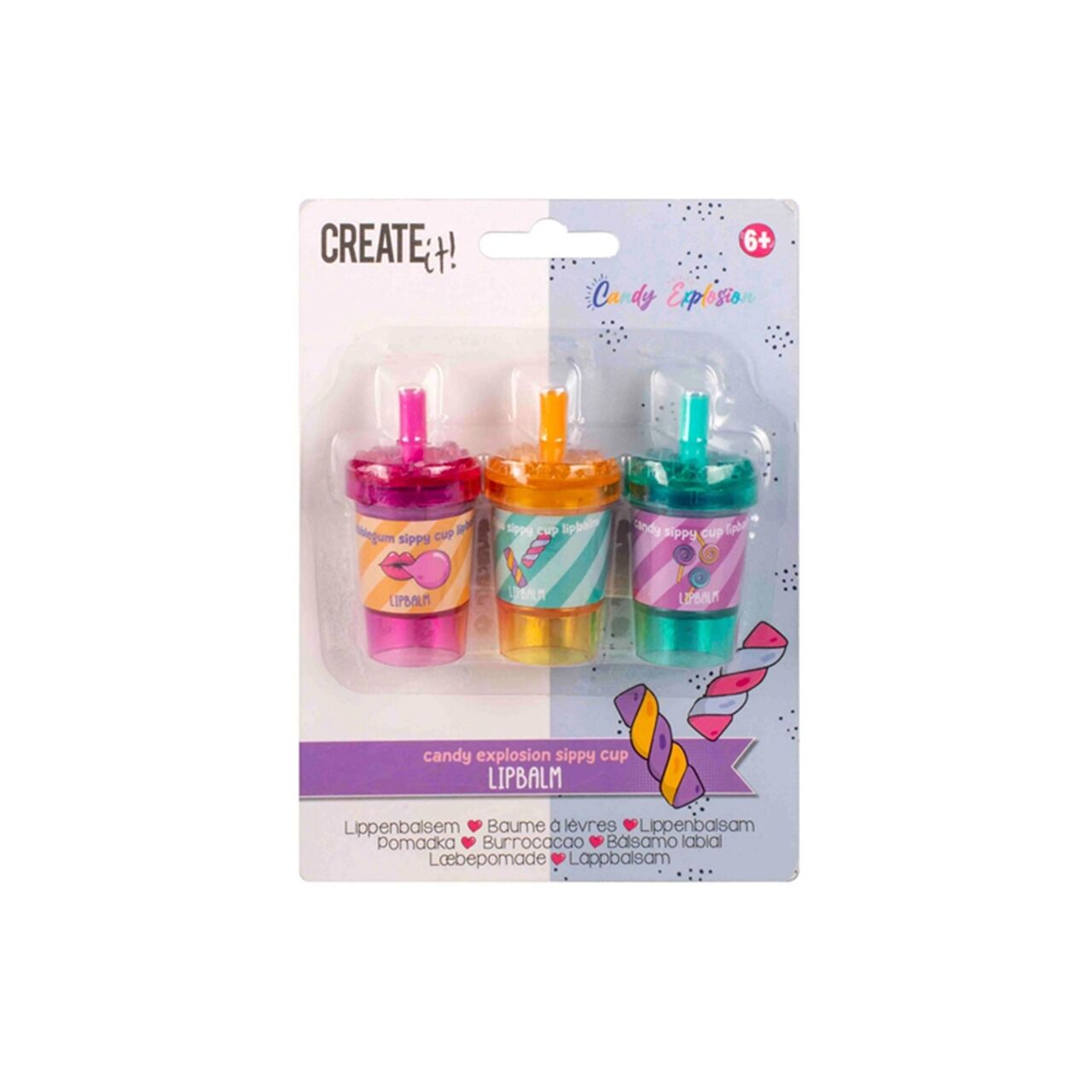 Create It Dudak Balmı Seti - Pipetli Bardaklar - C