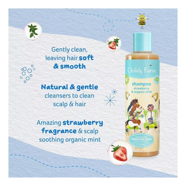 Çilek Ve Organik Nane Özlü Şampuan 500 ML