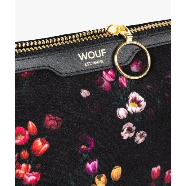 Tulips Kadife Makyaj Çantası